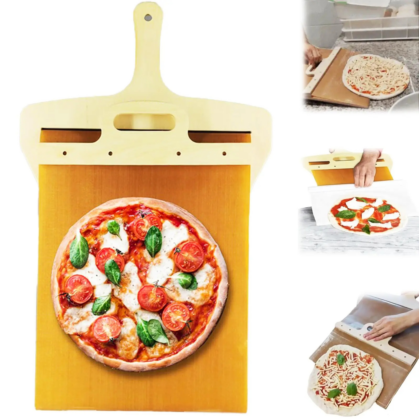 Durable handy pizza baking tray used for homemade pizza baking