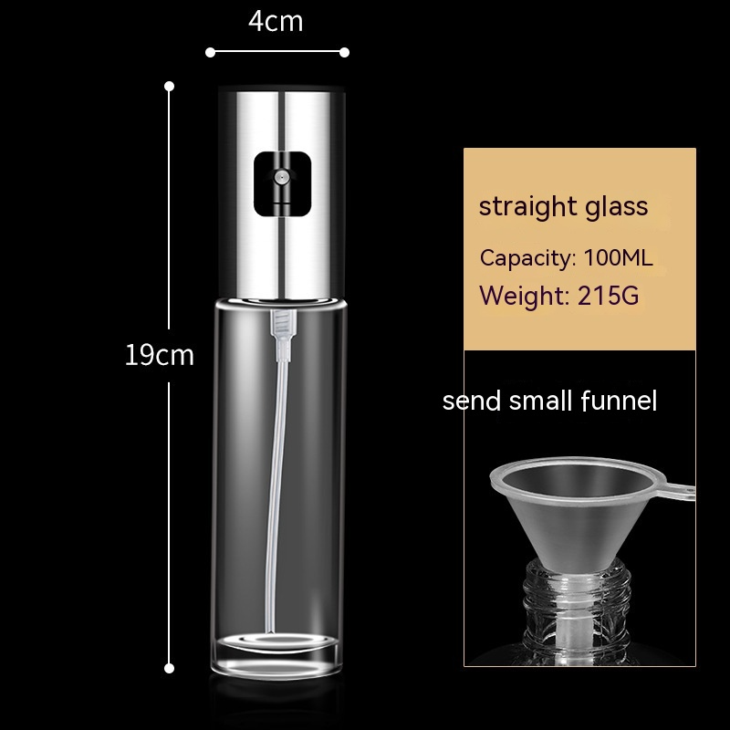 Beautifully Crafted Olive Oil Glass Bottle, Featuring a Classic Design and Functional Spout