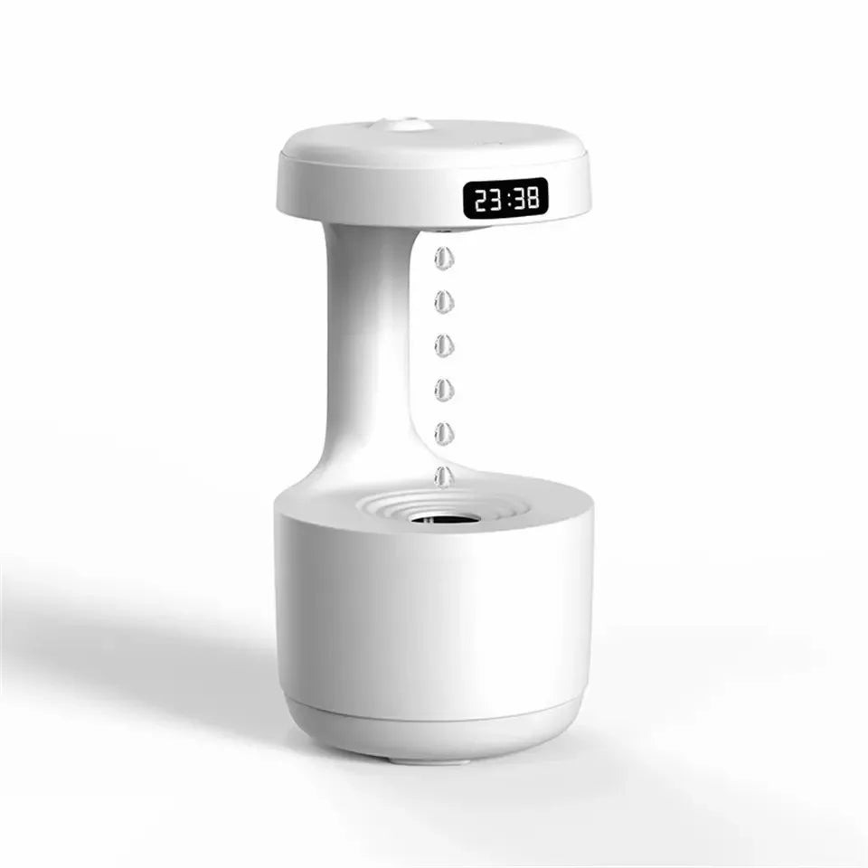 Modern Drip Flow Humidifier Black in a bedroom setting