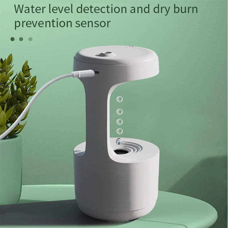 Sleek black Drip Flow Humidifier with cool mist